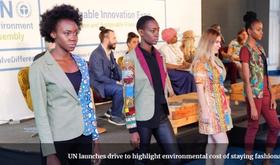 UN launches drive to highlight environmental cost of staying fashionable