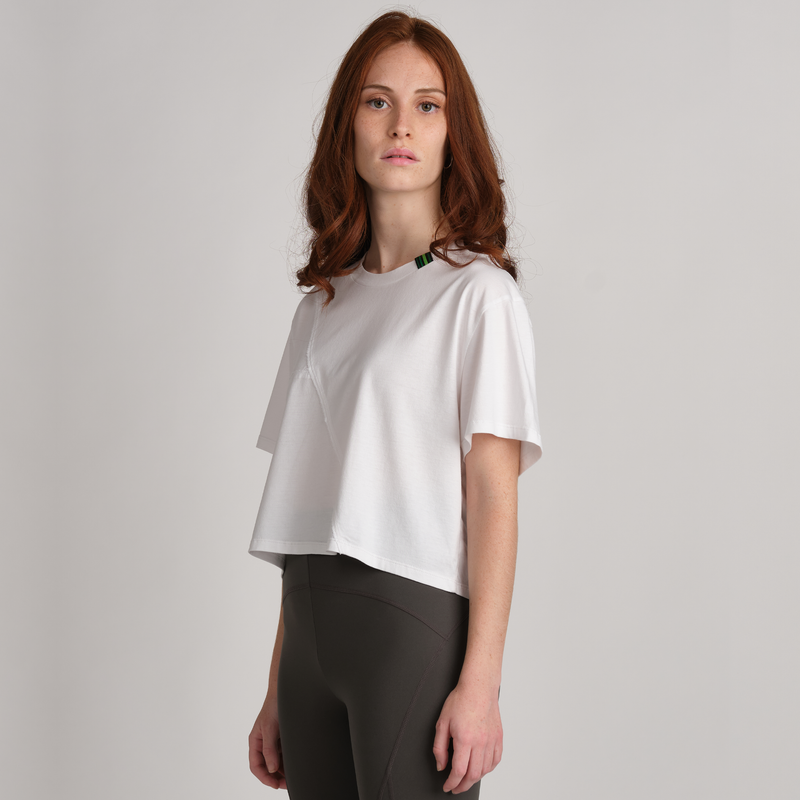 HER ORGANIC COTTON + MODAL CROPPED TEE