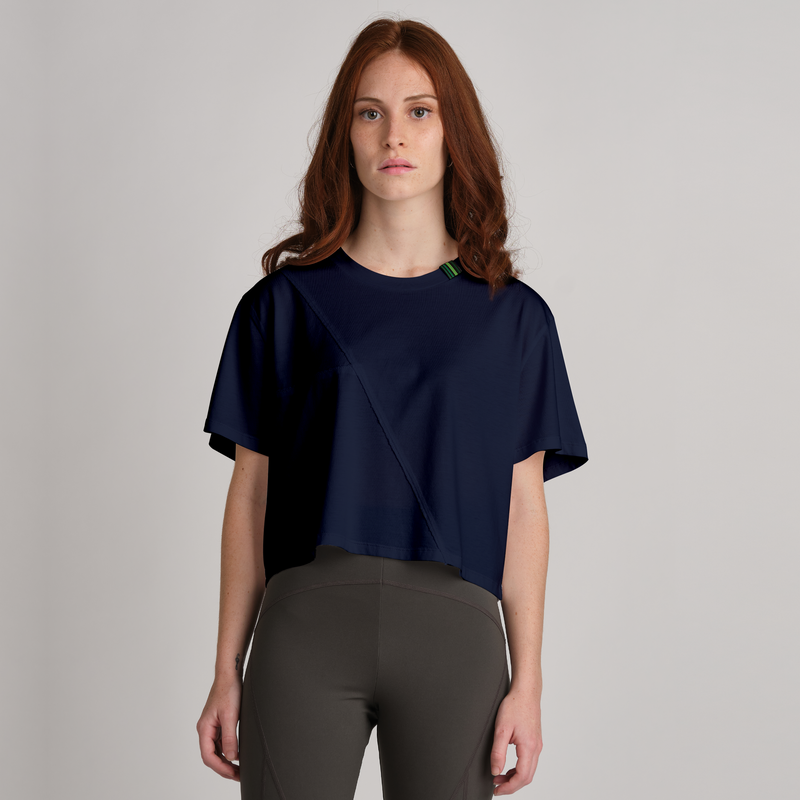 HER ORGANIC COTTON + MODAL CROPPED TEE