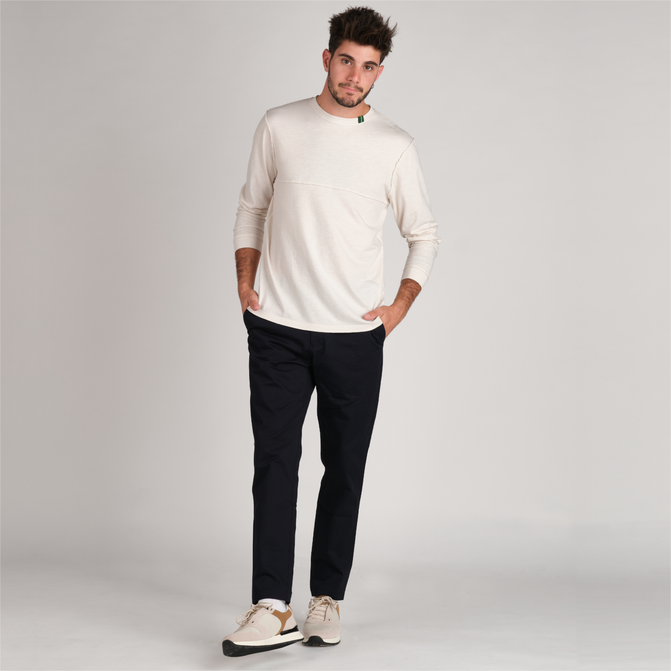 HIM ORGANIC COTTON LONG SLEEVE TEE